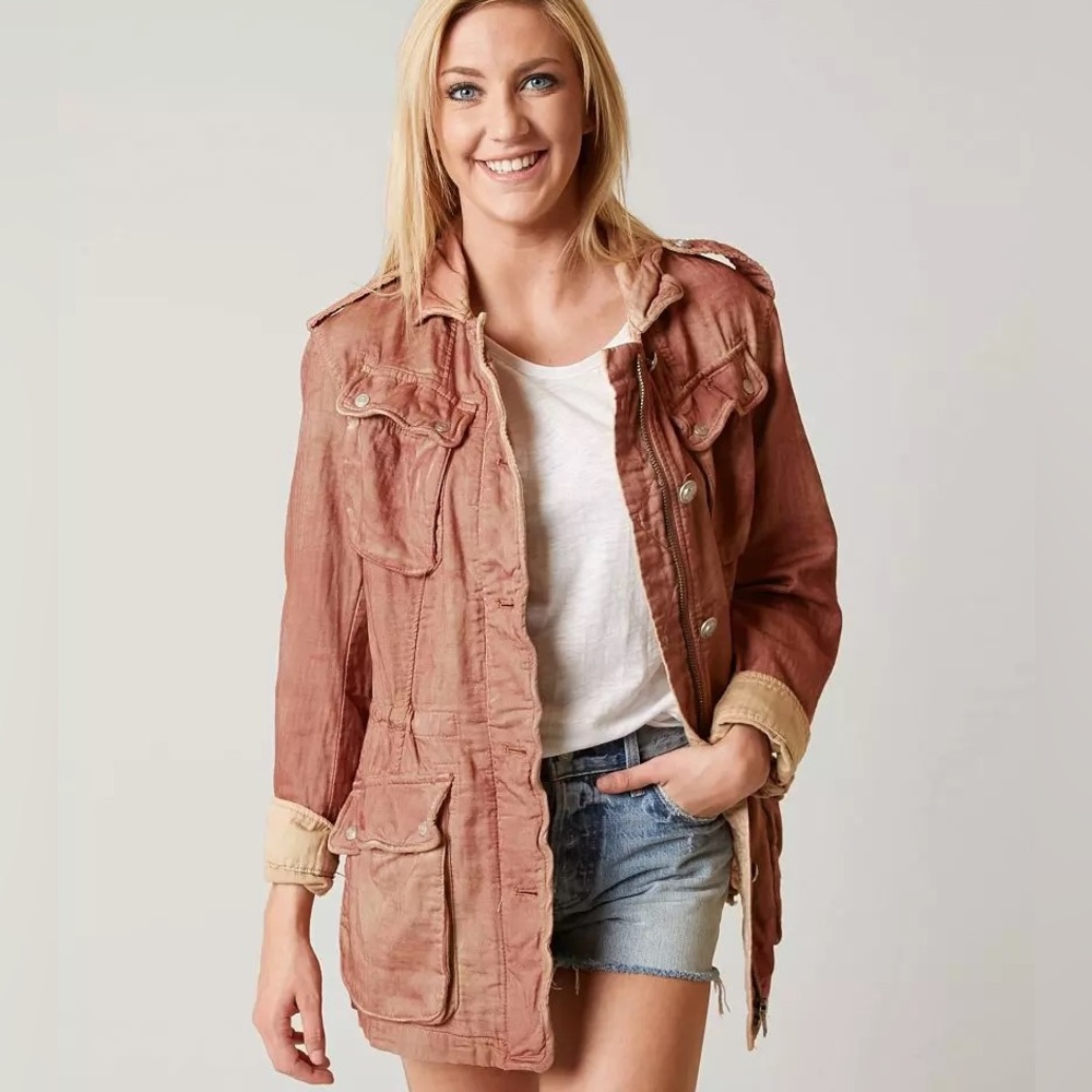 Free People Double Cloth Military Jacket